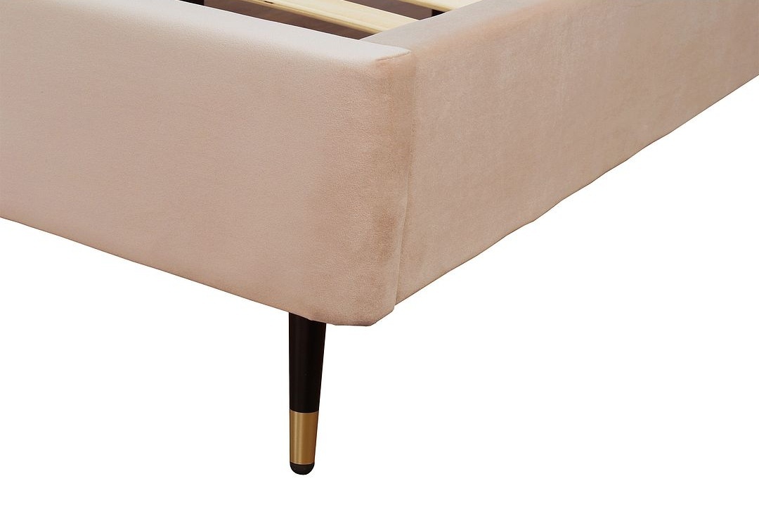 Crosby Velvet Platform Queen Size Bed