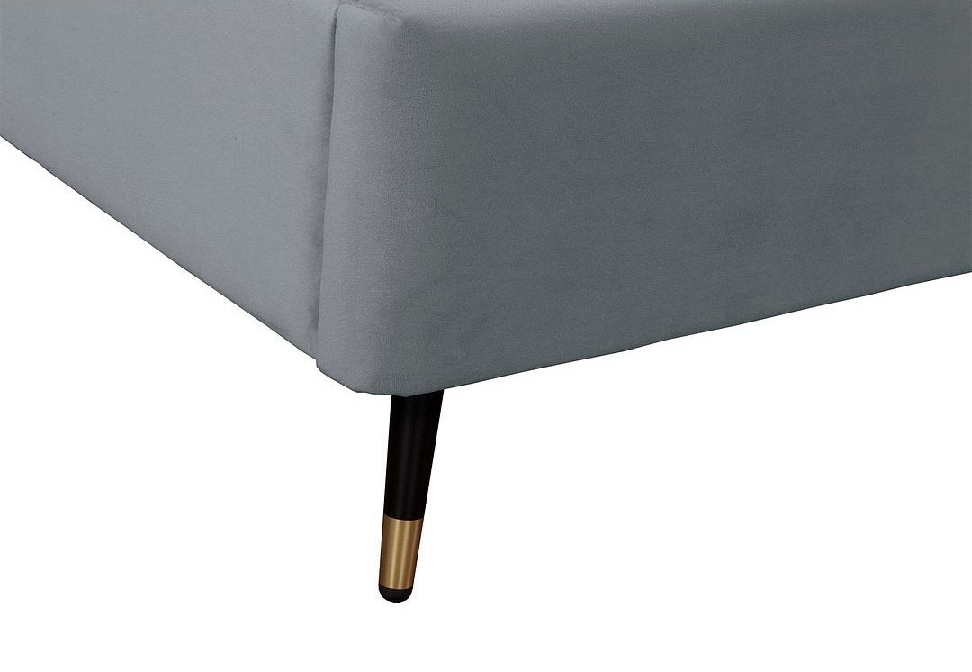Crosby Velvet Platform Twin Size Bed