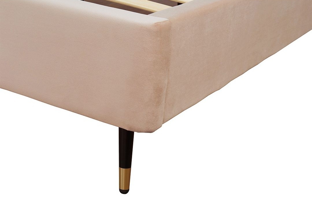 Crosby Velvet Platform Twin Size Bed