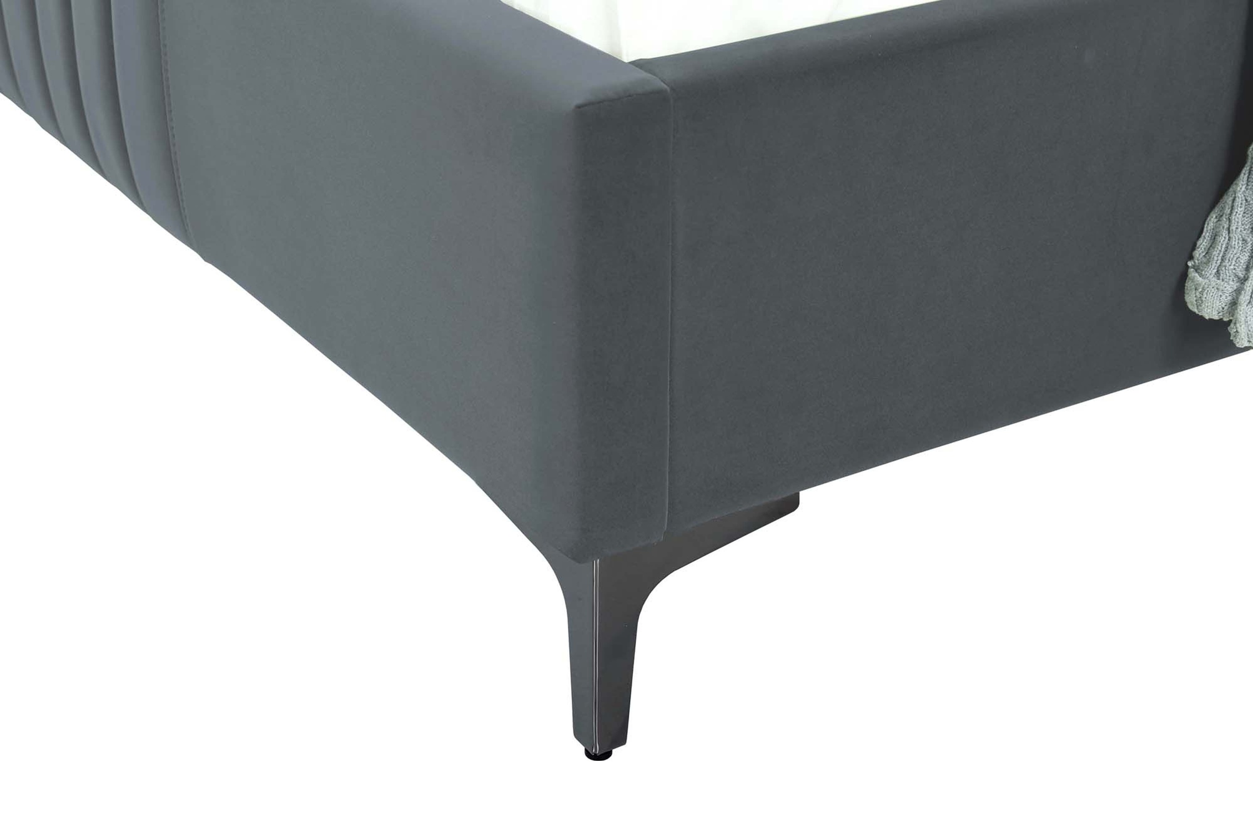 Promenade Velvet Platform Full Size Bed