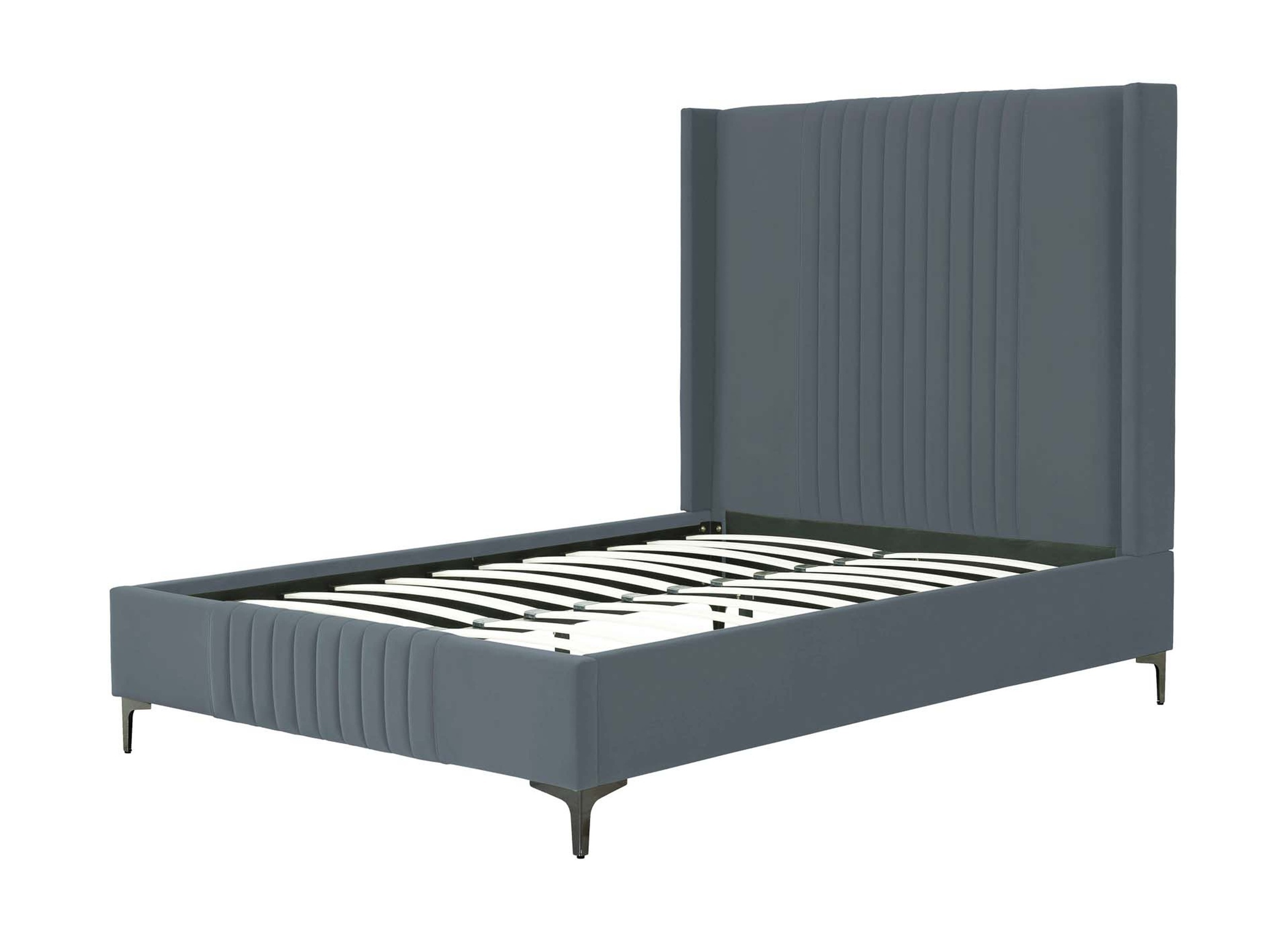 Promenade Velvet Platform Full Size Bed