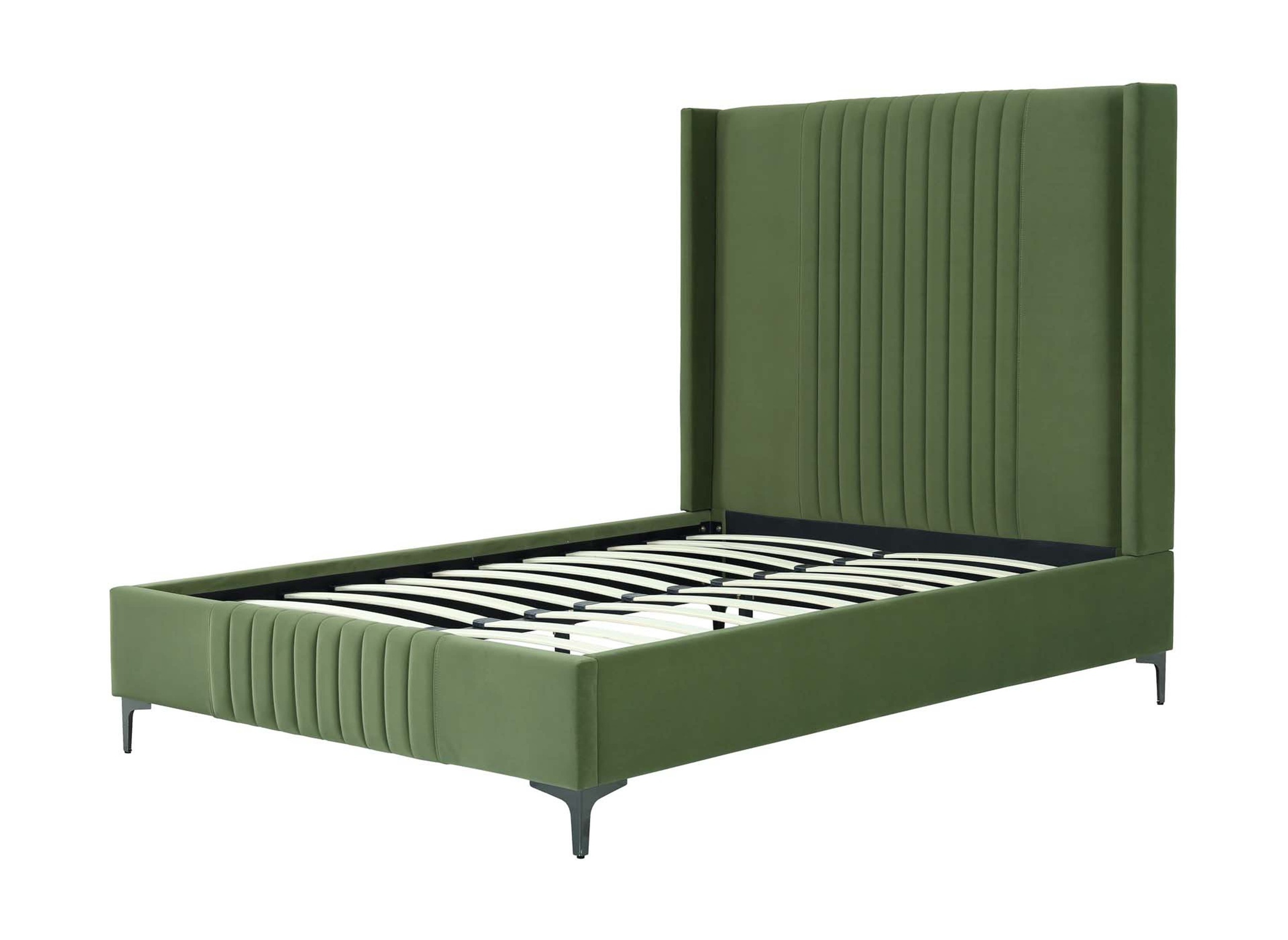 Promenade Velvet Platform Full Size Bed
