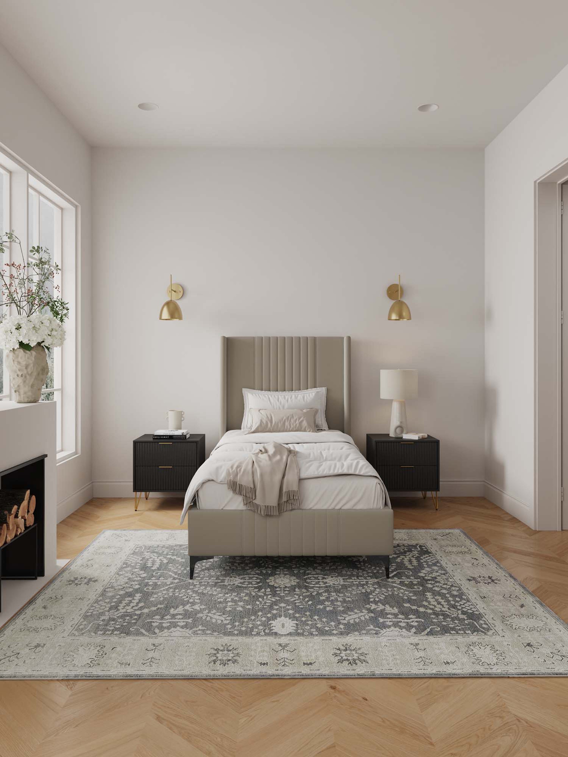 Promenade Velvet Platform Bed