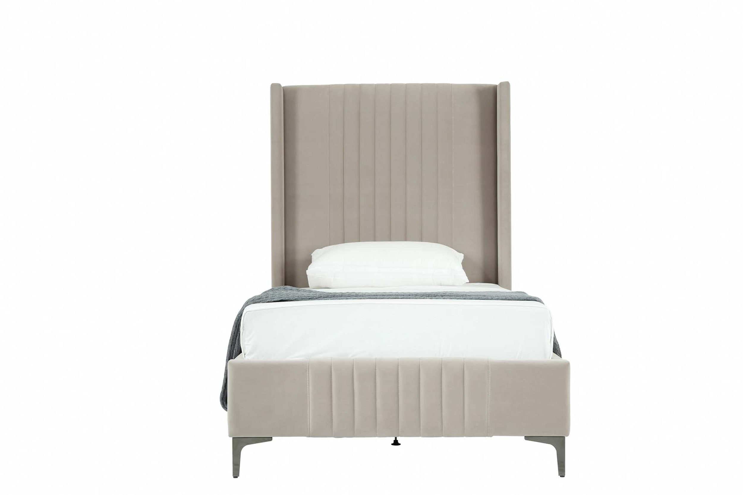 Promenade Velvet Platform Bed