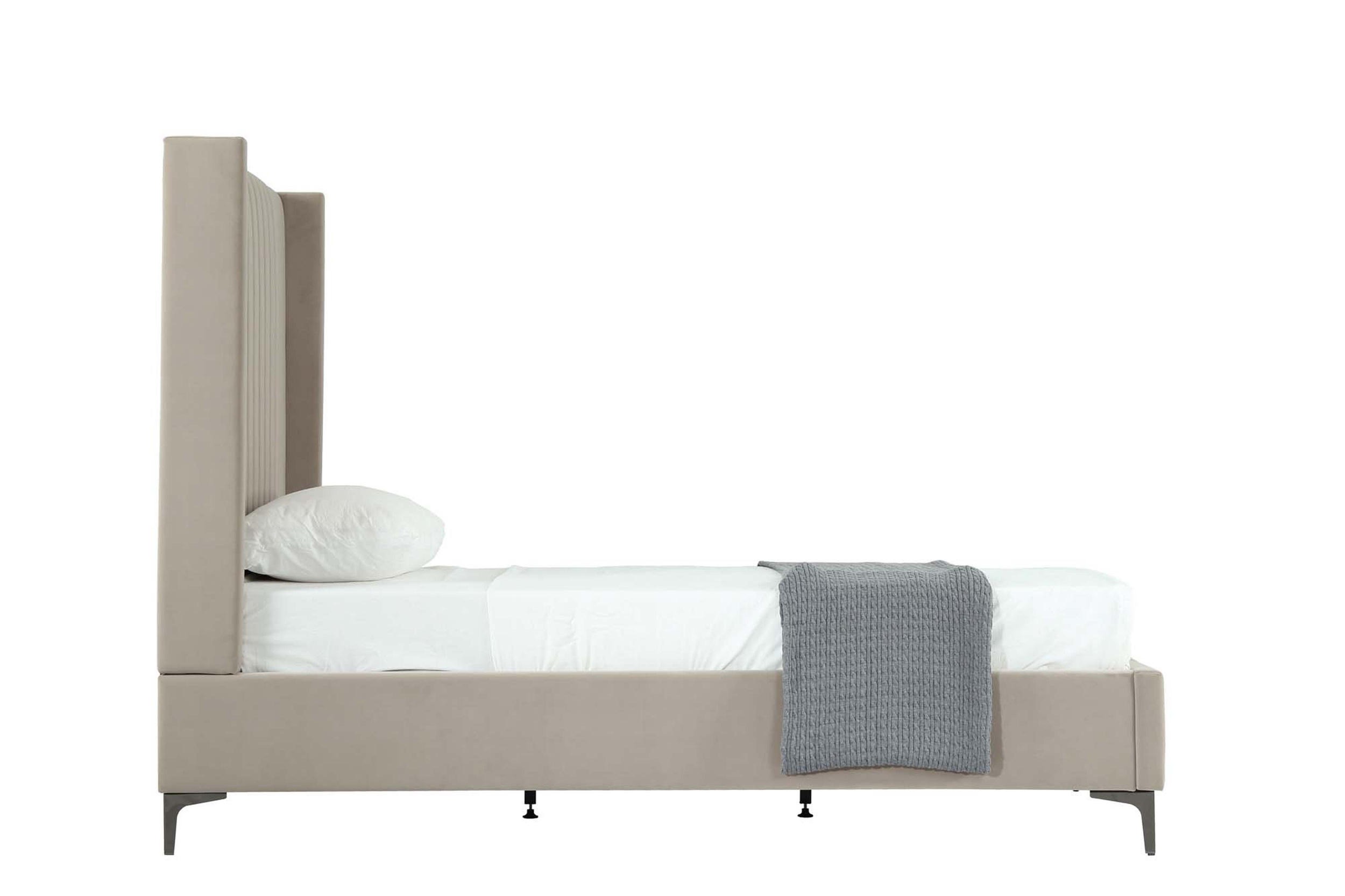 Promenade Velvet Platform Bed