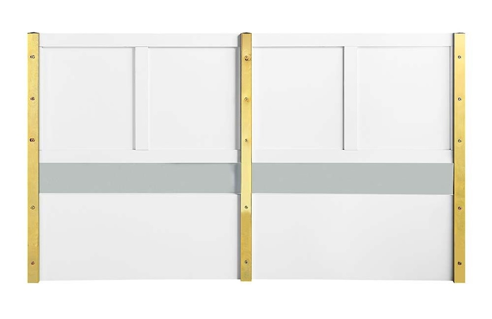 Gaines Wood/Metal Panel Bed