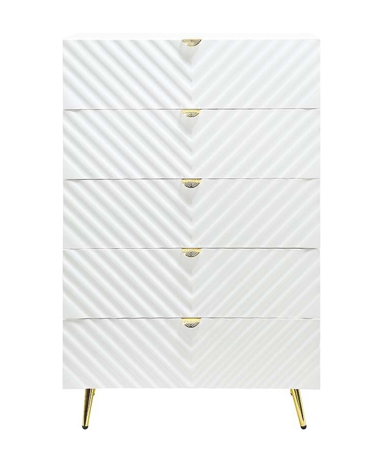 Gaines Wood/Metal Chest w/5 Drawers