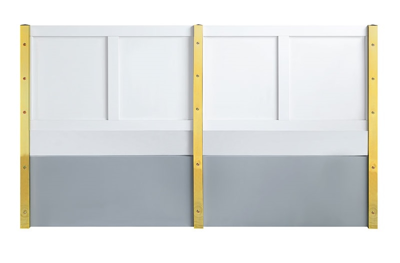 Gaines Wood/Metal Panel Bed, Queen Size