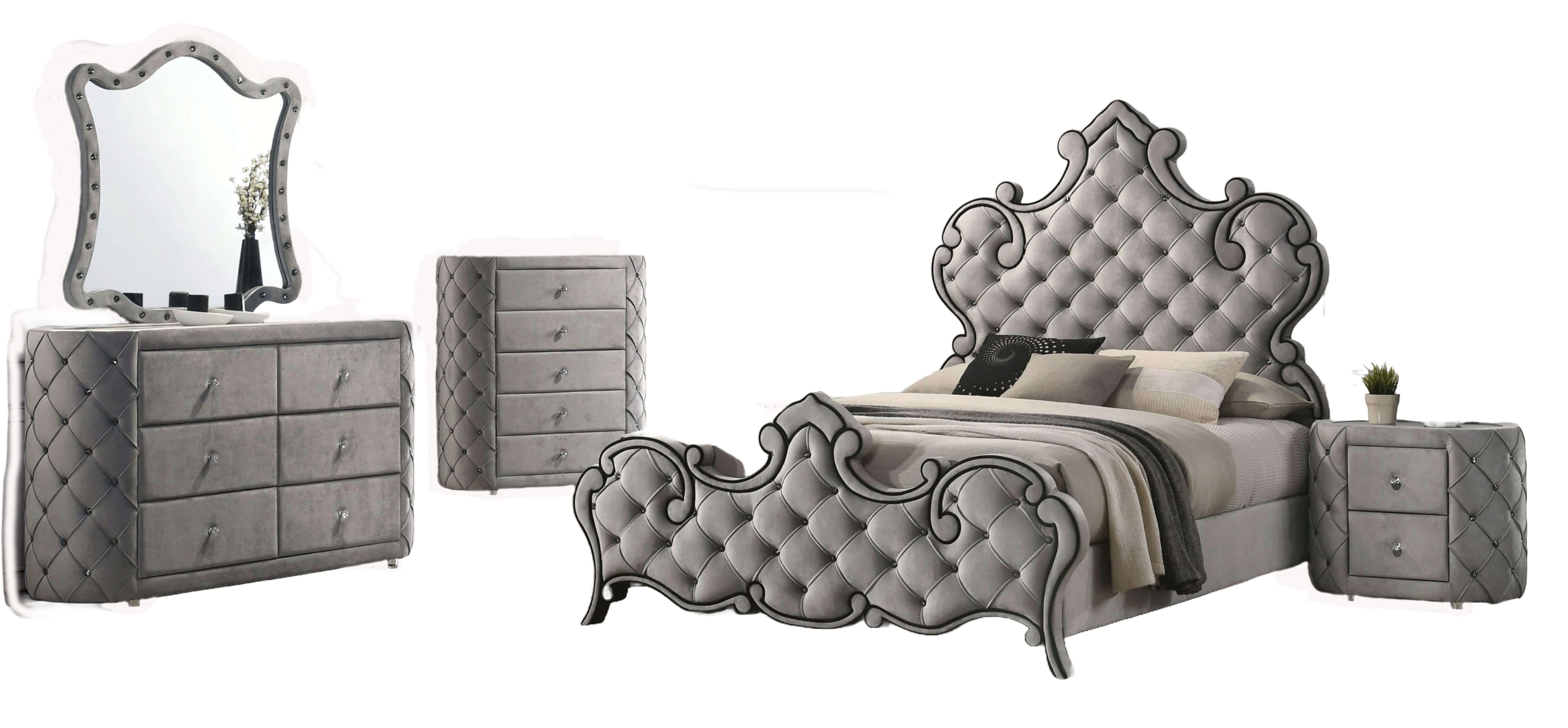  Acme Furniture Perine in Gray Velvet