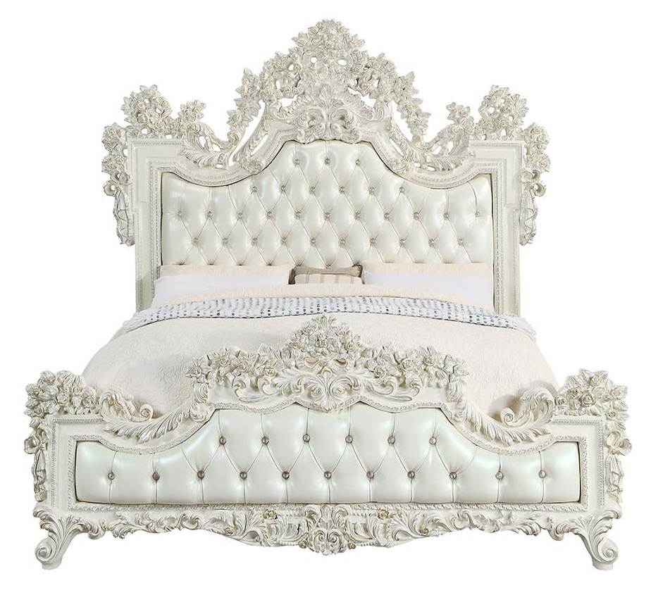 Adara PU/Wood Tufted Panel Bedroom Set
