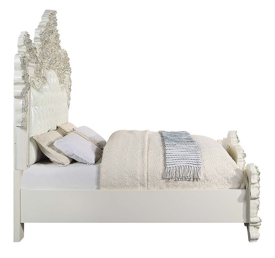 Adara PU/Wood Tufted Panel Bed, Eastern King Size