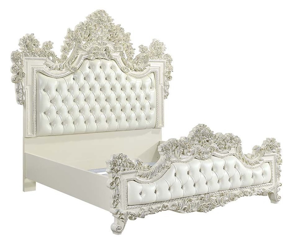 Adara PU/Wood Tufted Panel Bedroom Set