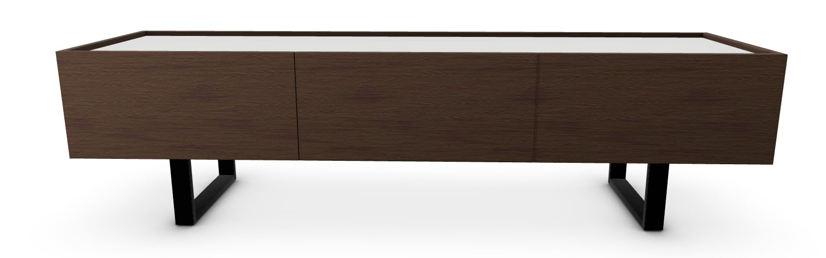 Horizon Ceramic/Wood/Metal Customizable TV Stand w/Door & 2 Drawer & Metal Base