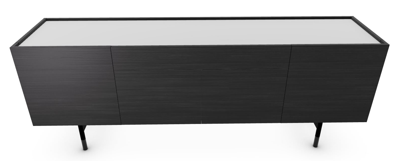 Horizon Ceramic/Wood/Metal Customizable Sideboard w/4 Doors & Drawer & Metal Feet