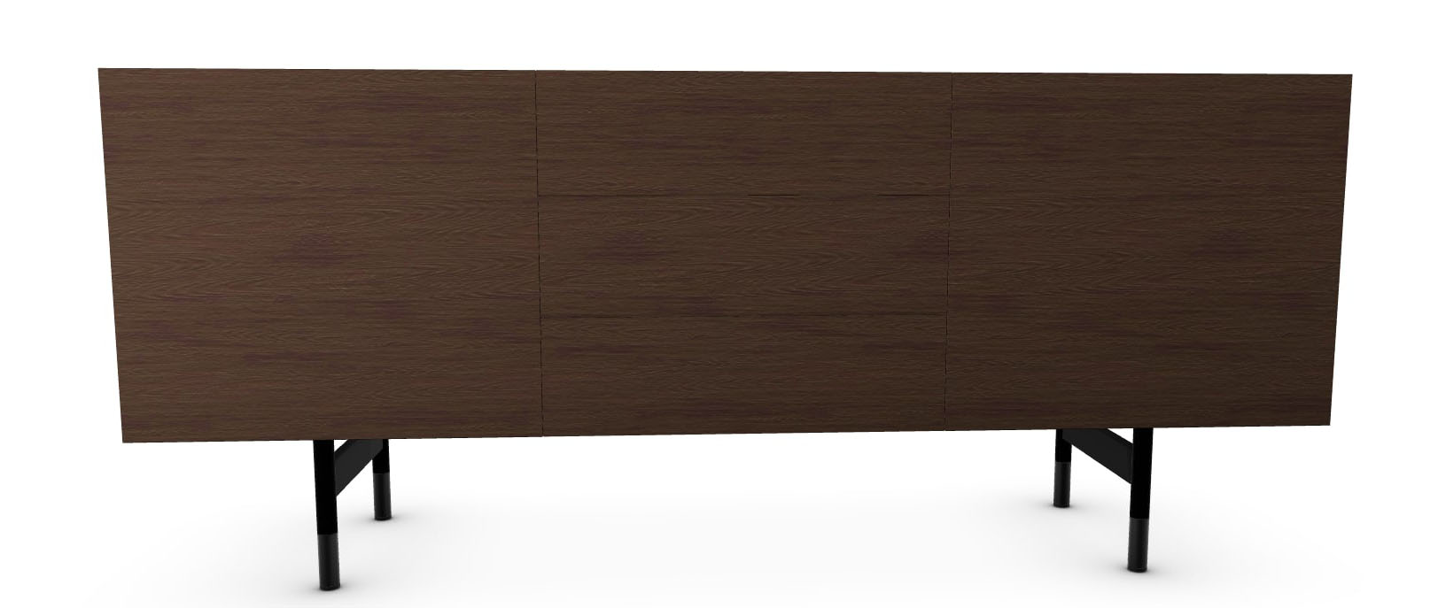 Horizon Ceramic/Wood/Metal Customizable Sideboard w/2 Doors & 3 Drawers & Metal Feet