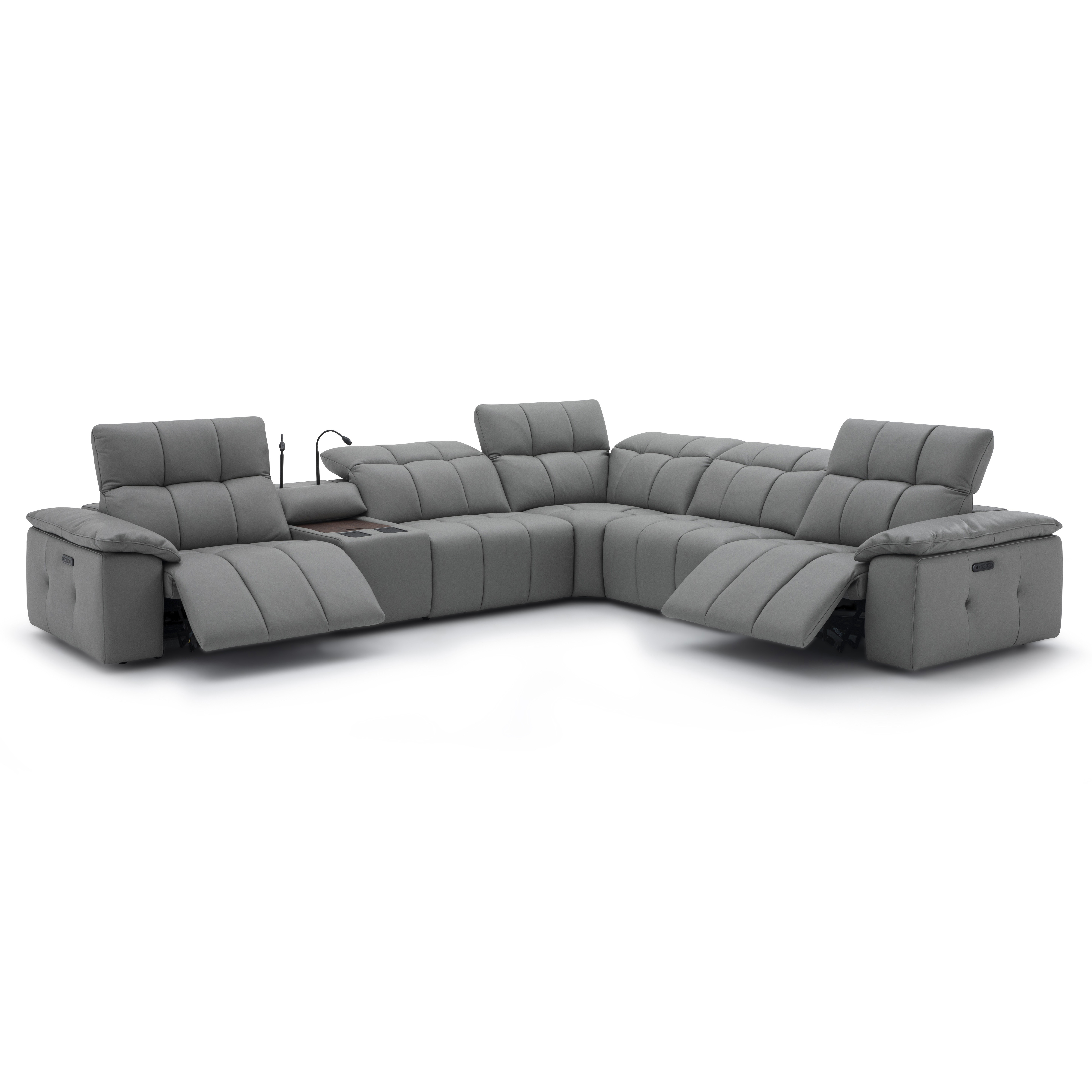 Beaumont Leather Sectional Sofa