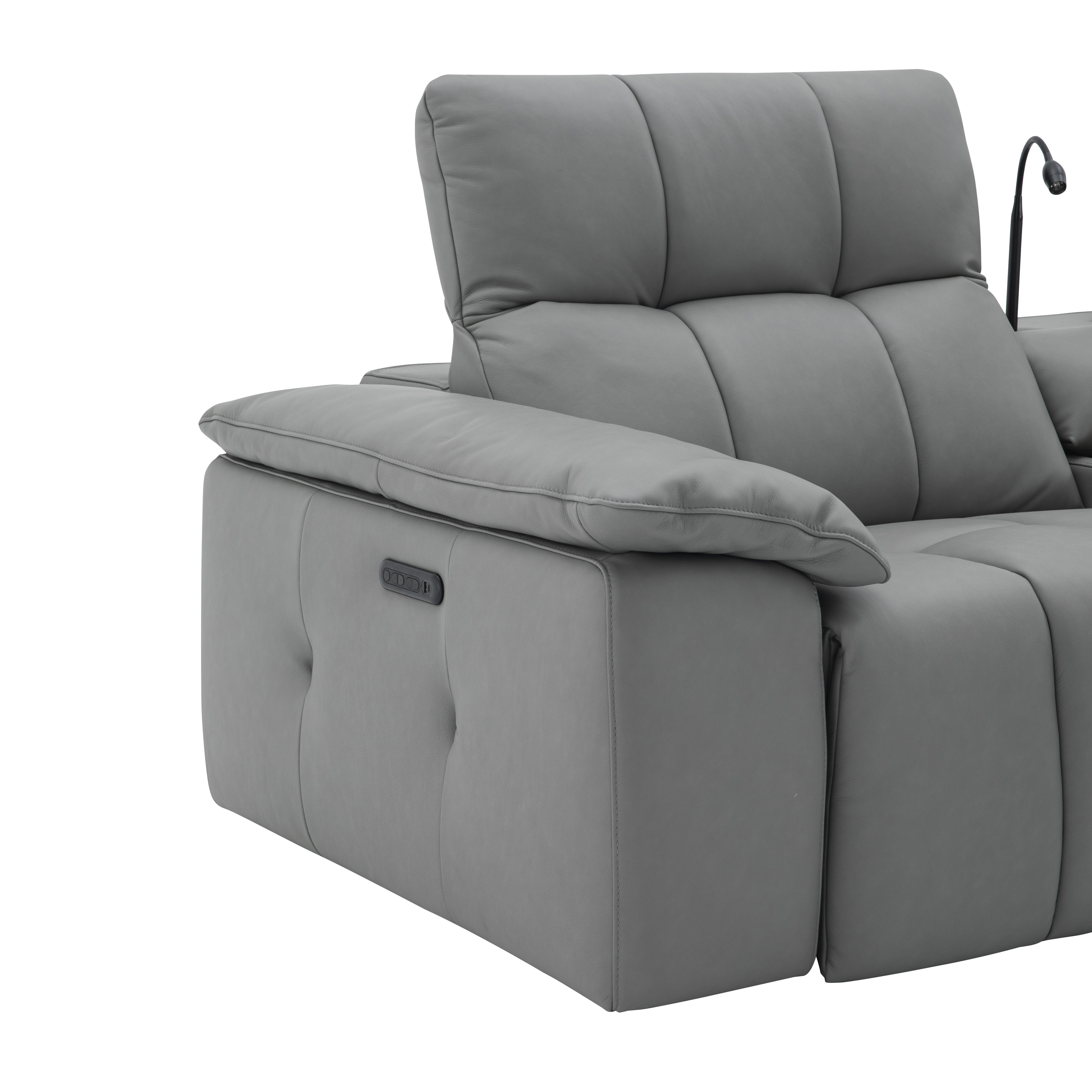 Beaumont Leather Sectional Sofa