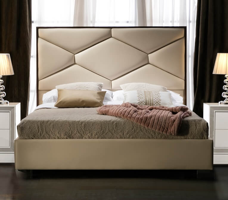 Martina Ecoleather Storae Platform Bed, King Size
