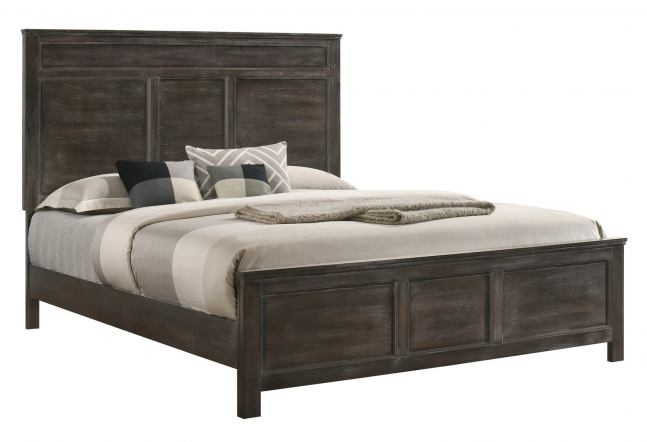 New Classic Furniture Andover Solid Wood Full Bed, Nutmeg