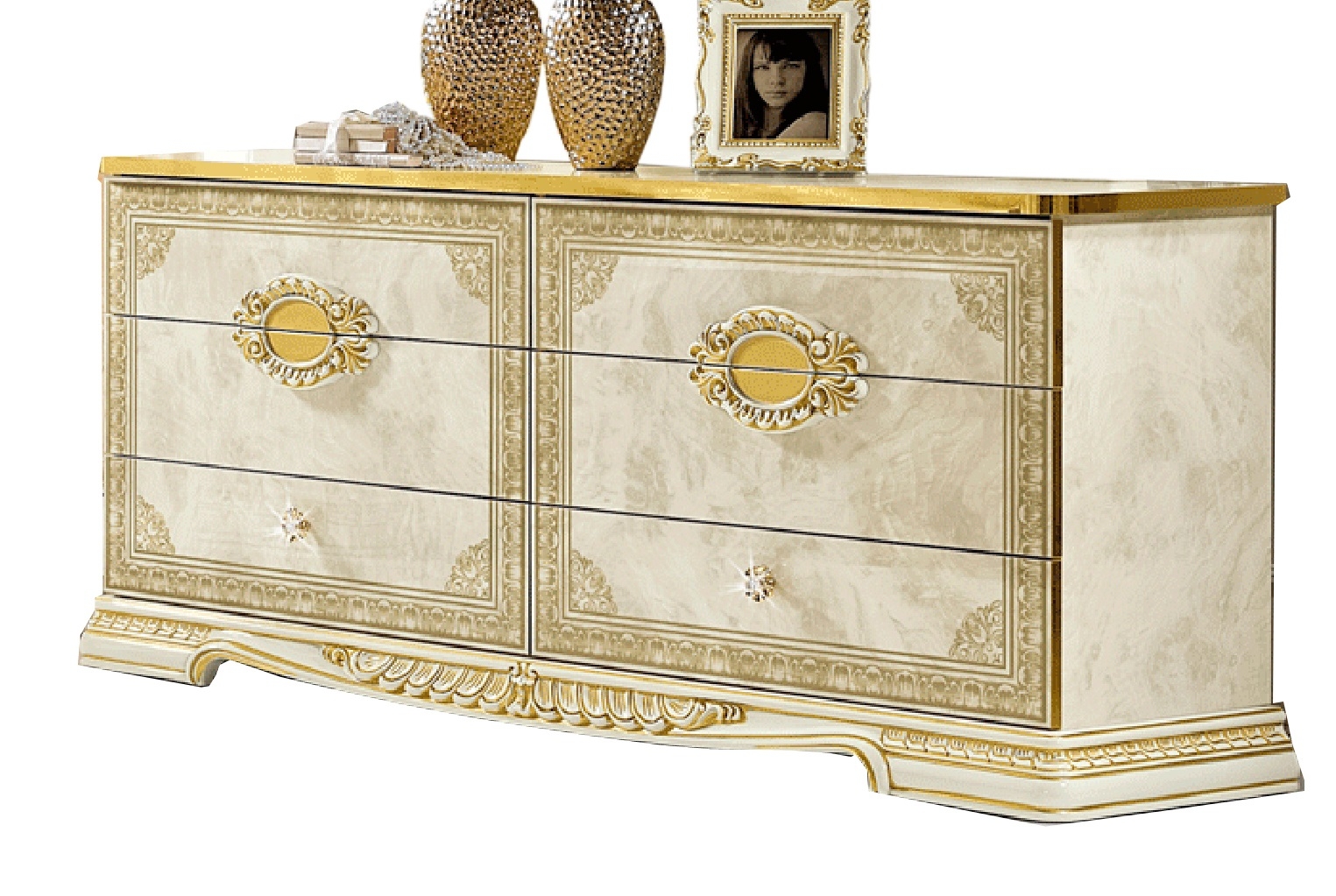 Leonardo Wood Double Dresser