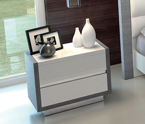 High Gloss Lacquer Mangano Bedroom Set p7212 By ESF Furniture