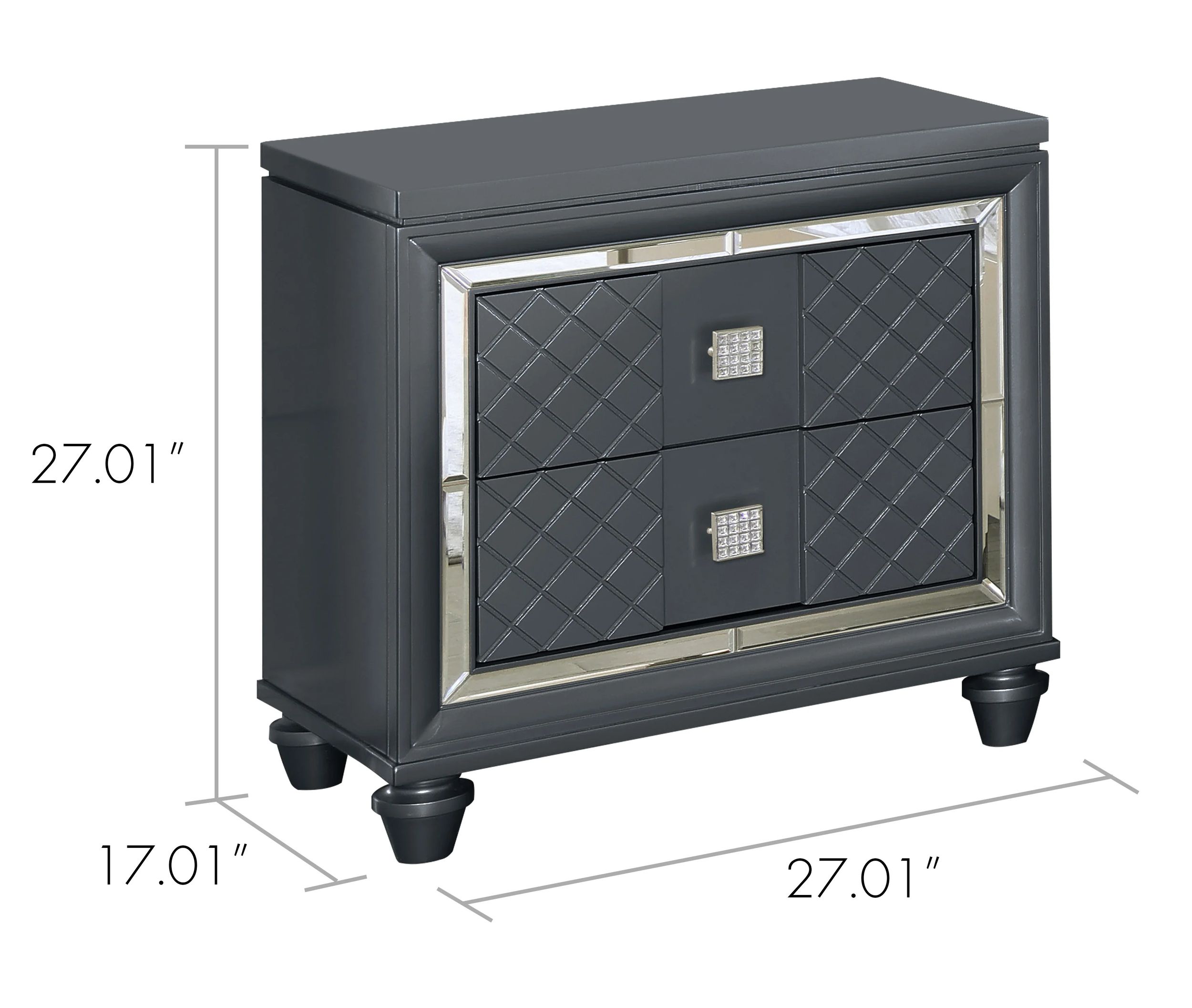 SM Carlyle Nightstand w/2 Drawers