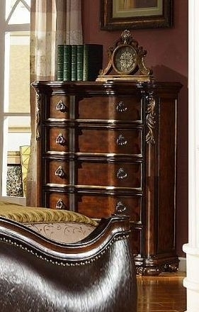 Galaxy Home Bella Dark Walnut 5pc Bedroom Set with King Bed