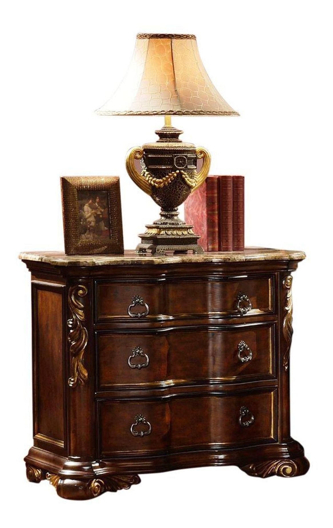 McFerran Home Furnishing Nightstand in Cherry