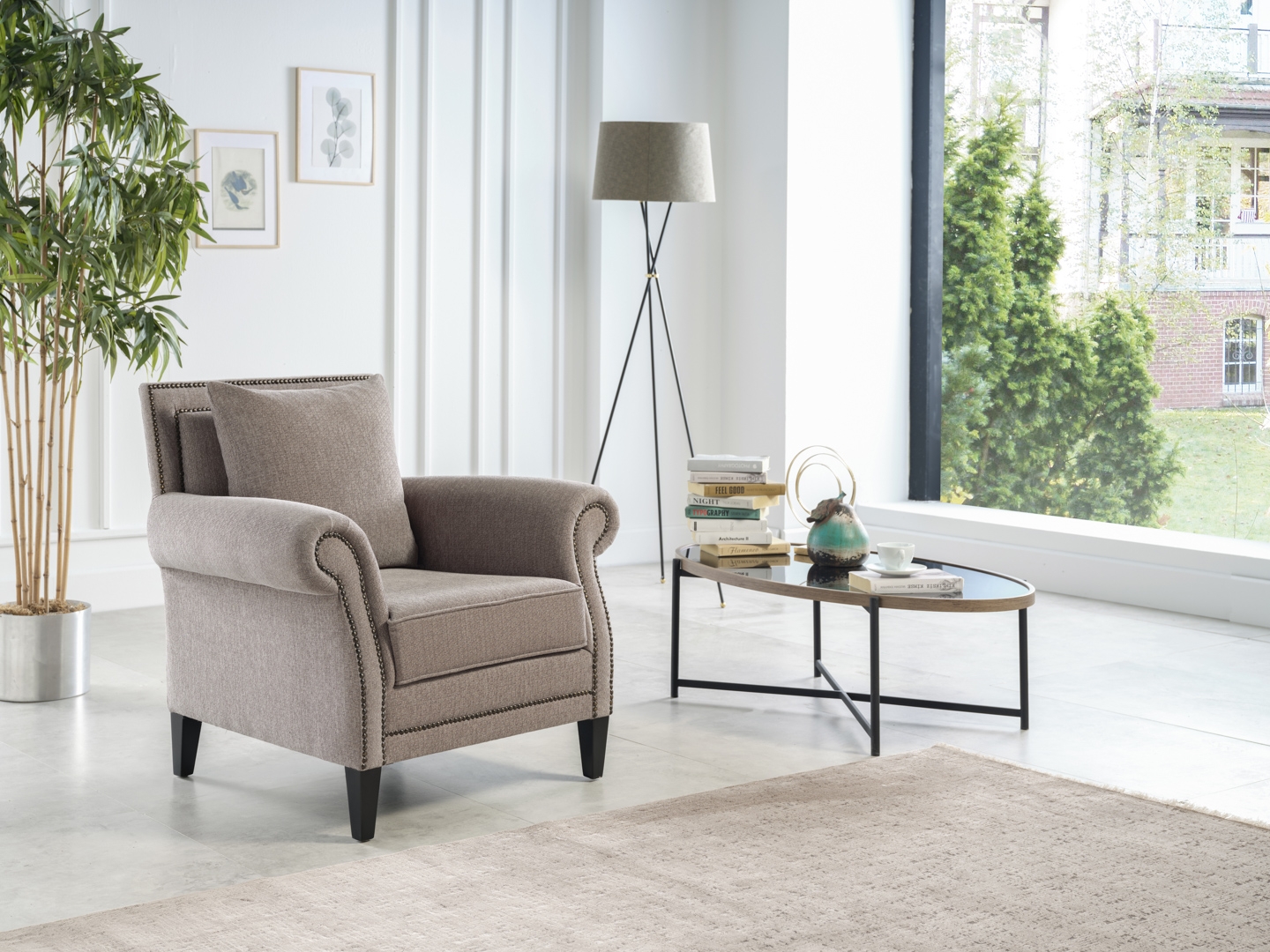 Java Fabric Accent Armchair