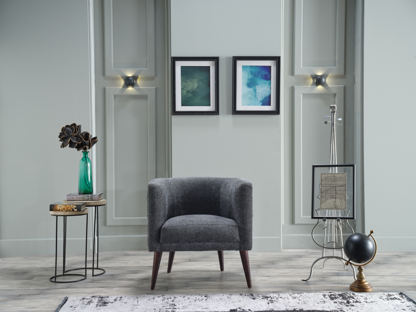 Selma Fabric Accent Armchair