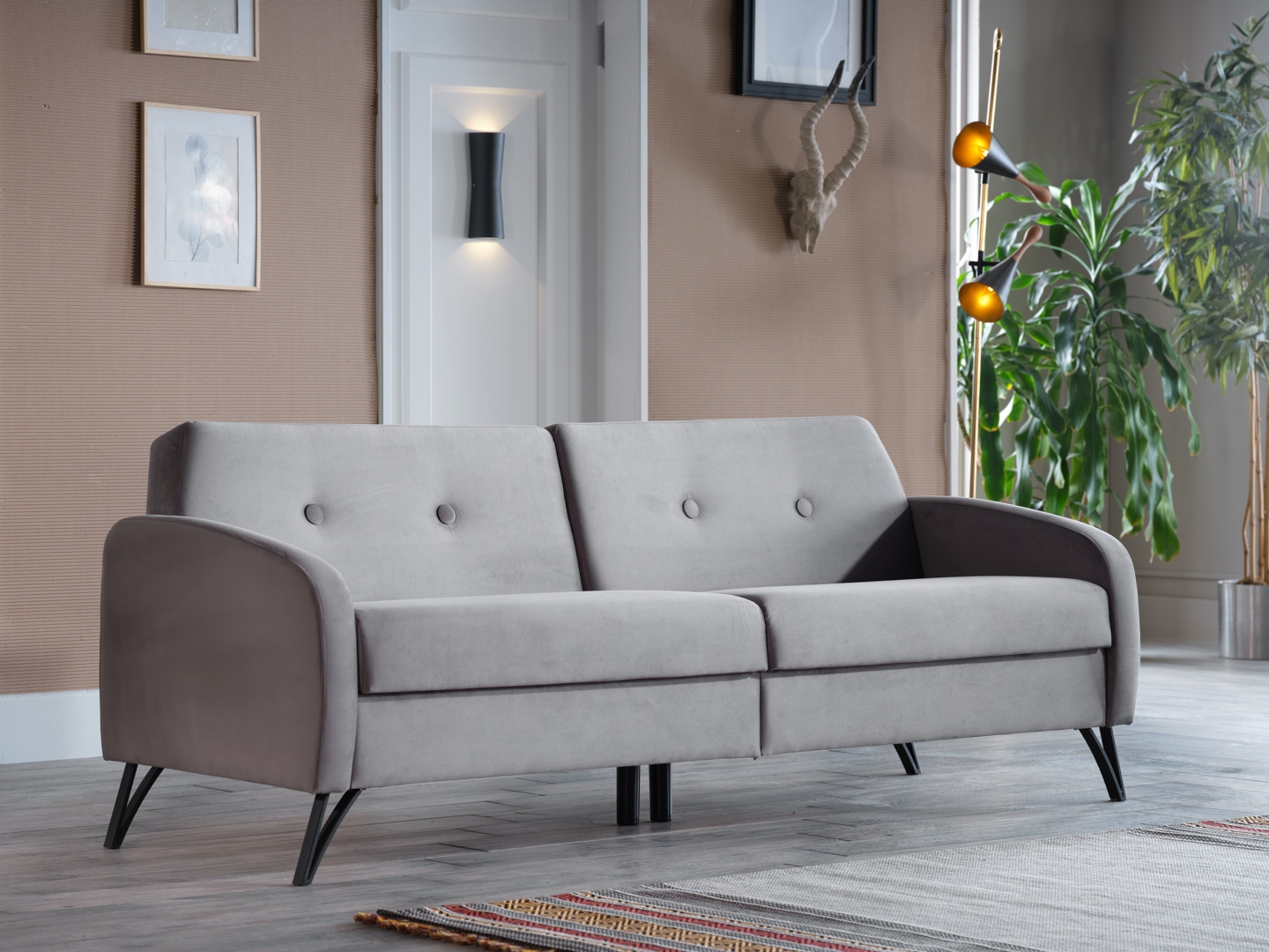 Juniper Fabric Storage Sleeper Sofa