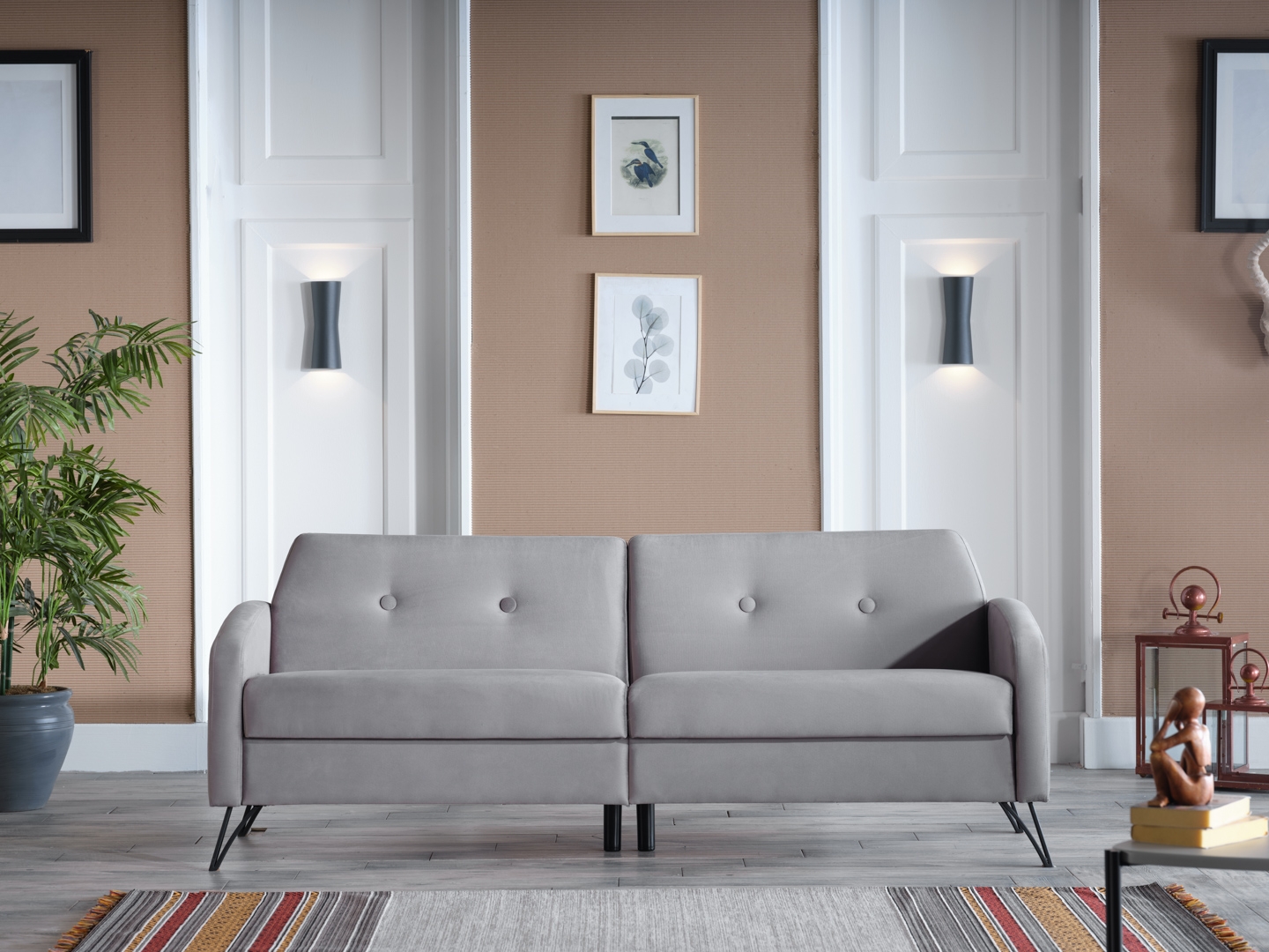 Juniper Fabric Storage Sleeper Sofa