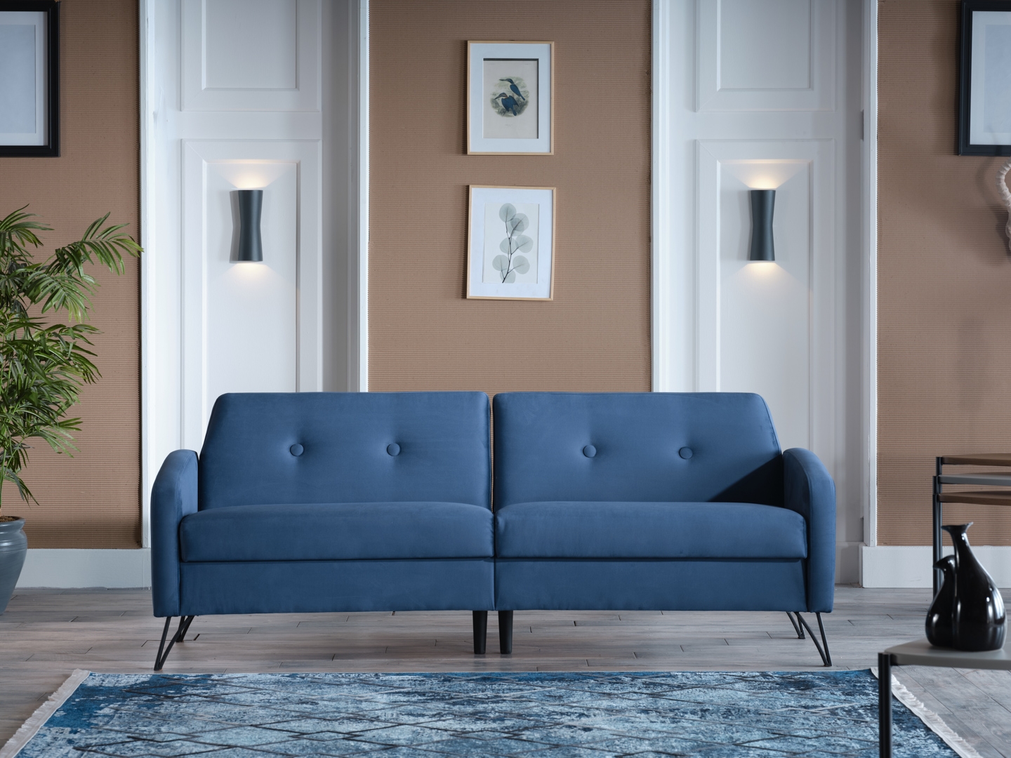 Juniper Fabric Storage Sleeper Sofa