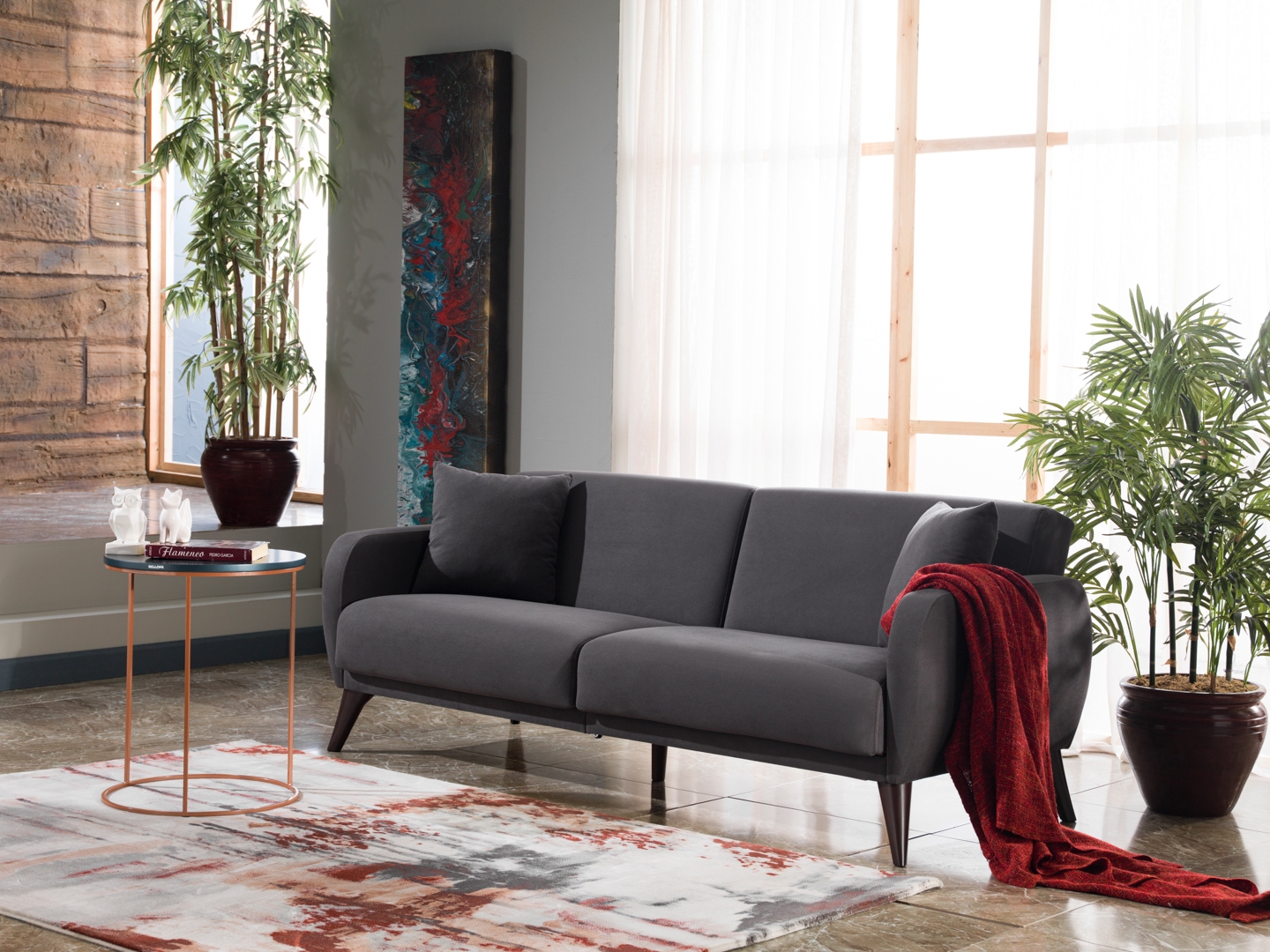 Flexy Fabric Storage Sleeper Sofa In a Box