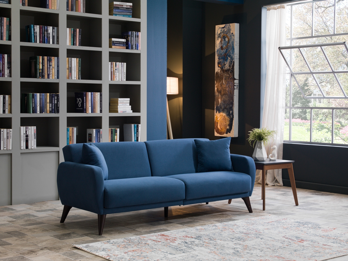 Flexy Fabric Storage Sleeper Sofa In a Box