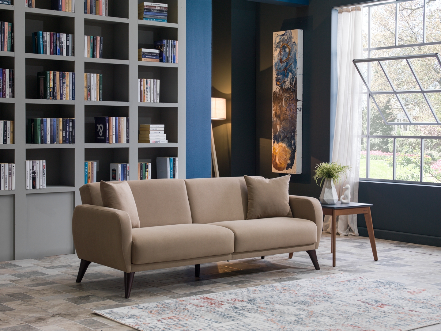 Flexy Fabric Storage Sleeper Sofa In a Box
