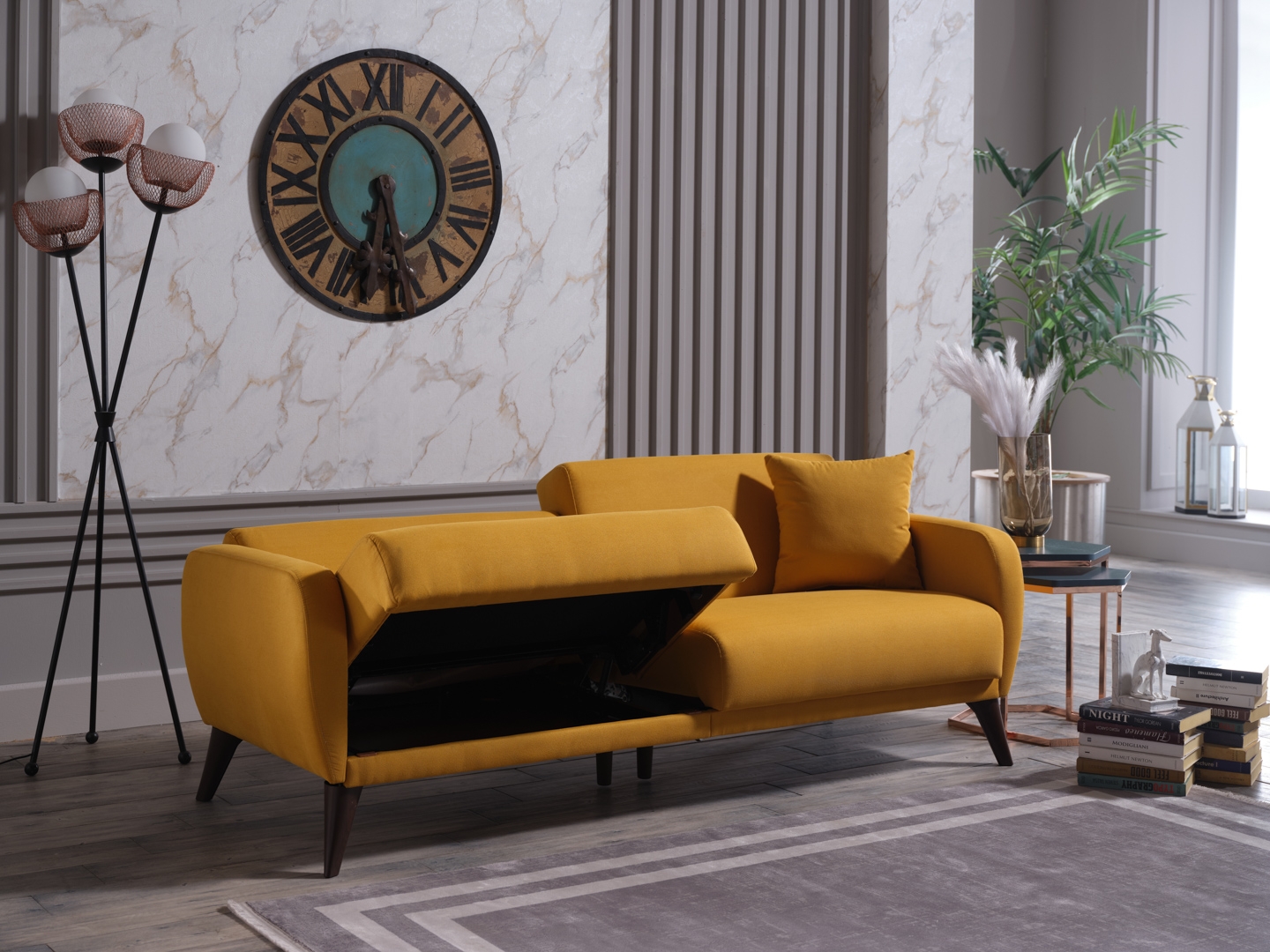 Flexy Fabric Storage Sleeper Sofa In a Box