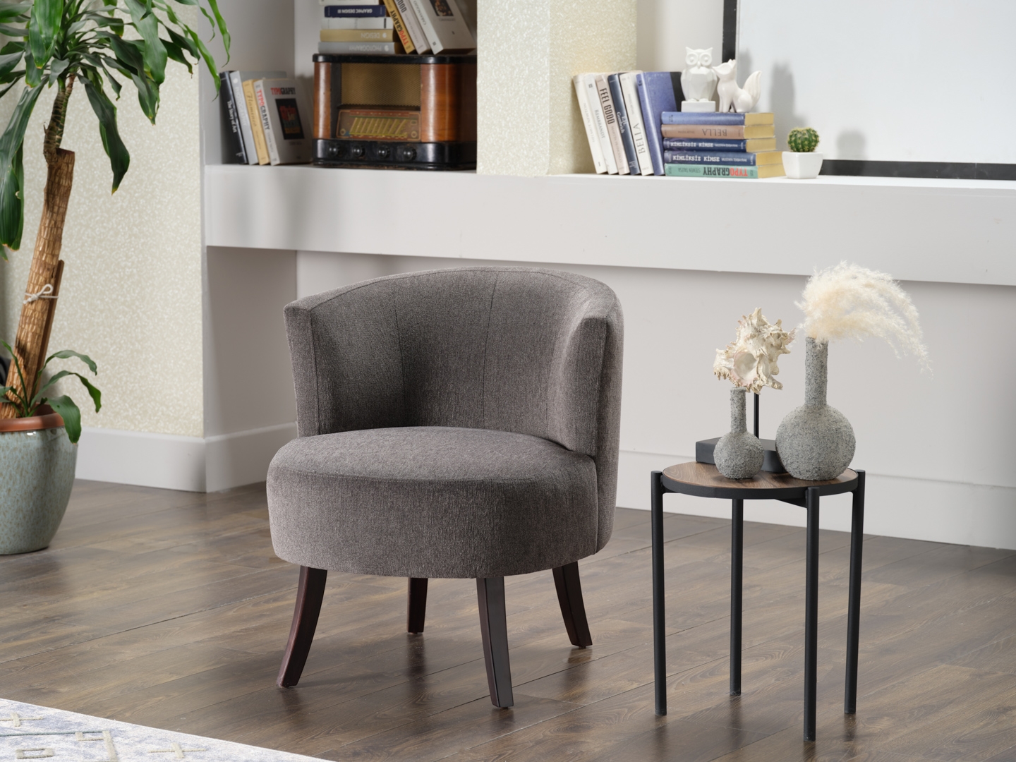Cedar Fabric Accent Armchair