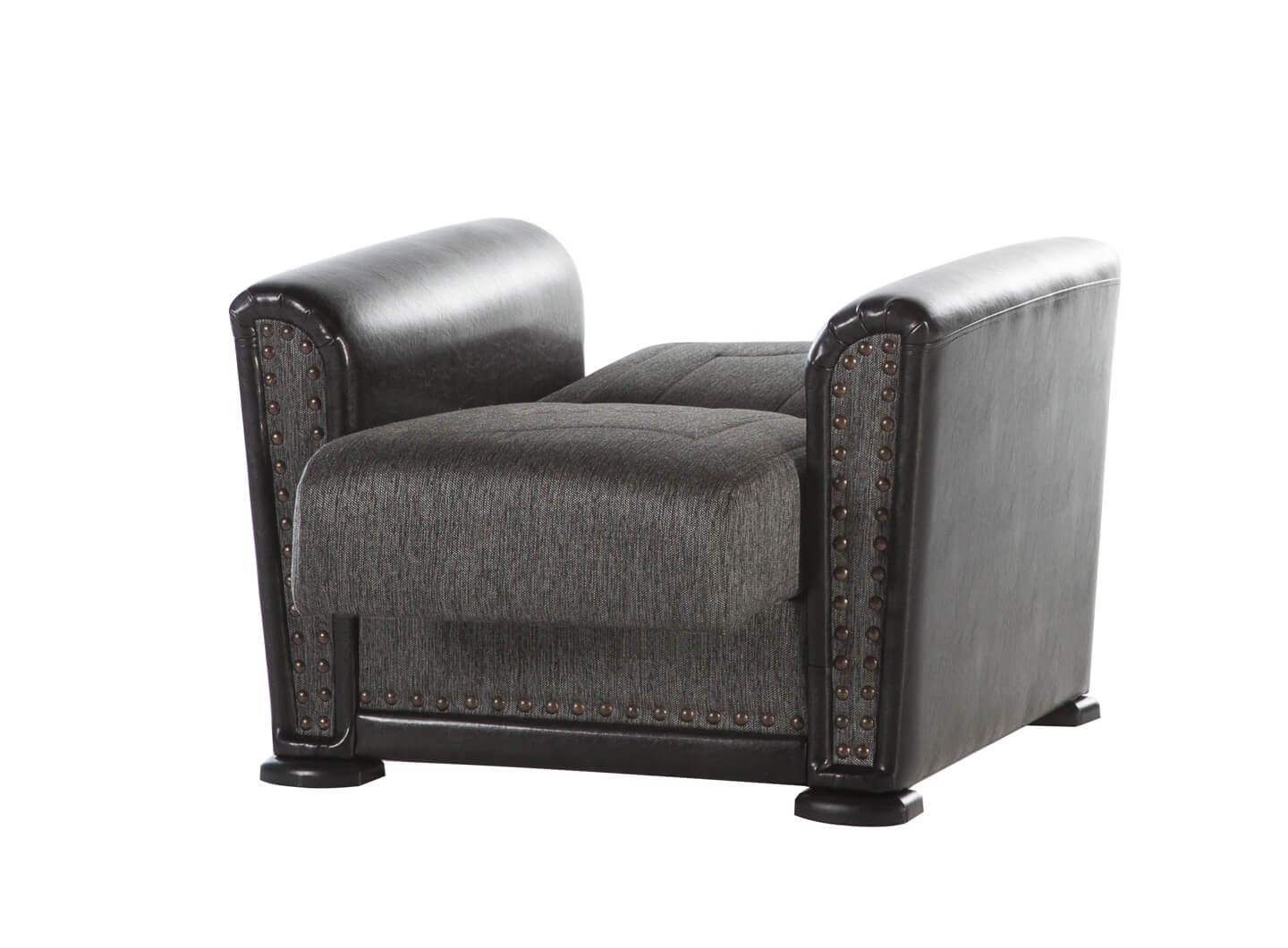 Alfa Fabric/PU Storage Sleeper Living Room Set