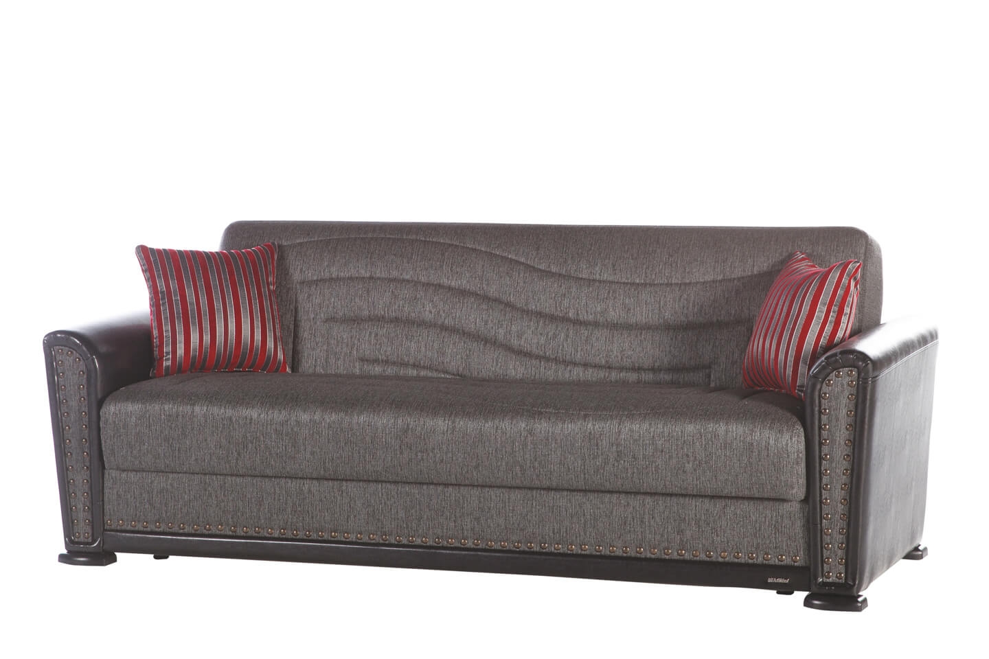 Alfa Fabric/PU Storage Sleeper Living Room Set