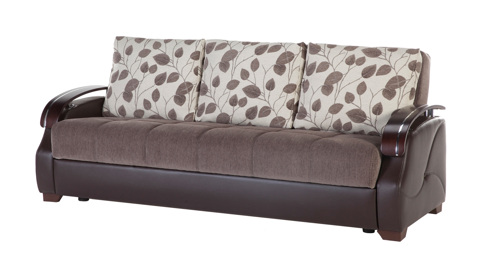 Costa Fabric/PU Storage Sleeper Sofabed