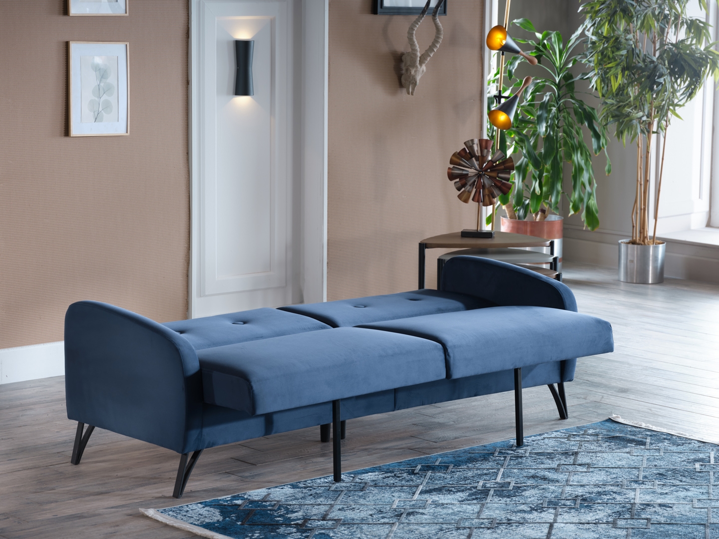 Juniper Fabric Storage Sleeper Sofa
