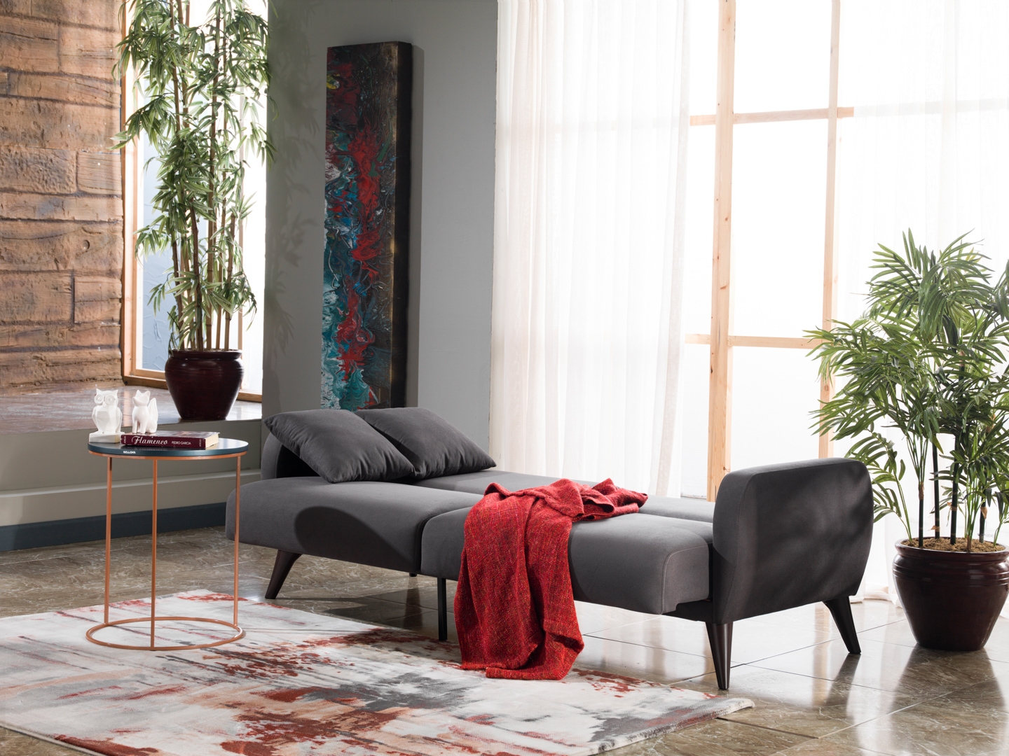 Flexy Fabric Storage Sleeper Sofa In a Box