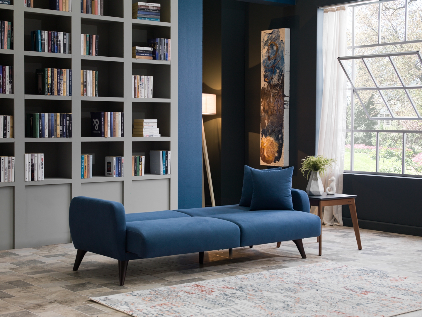 Flexy Fabric Storage Sleeper Sofa In a Box