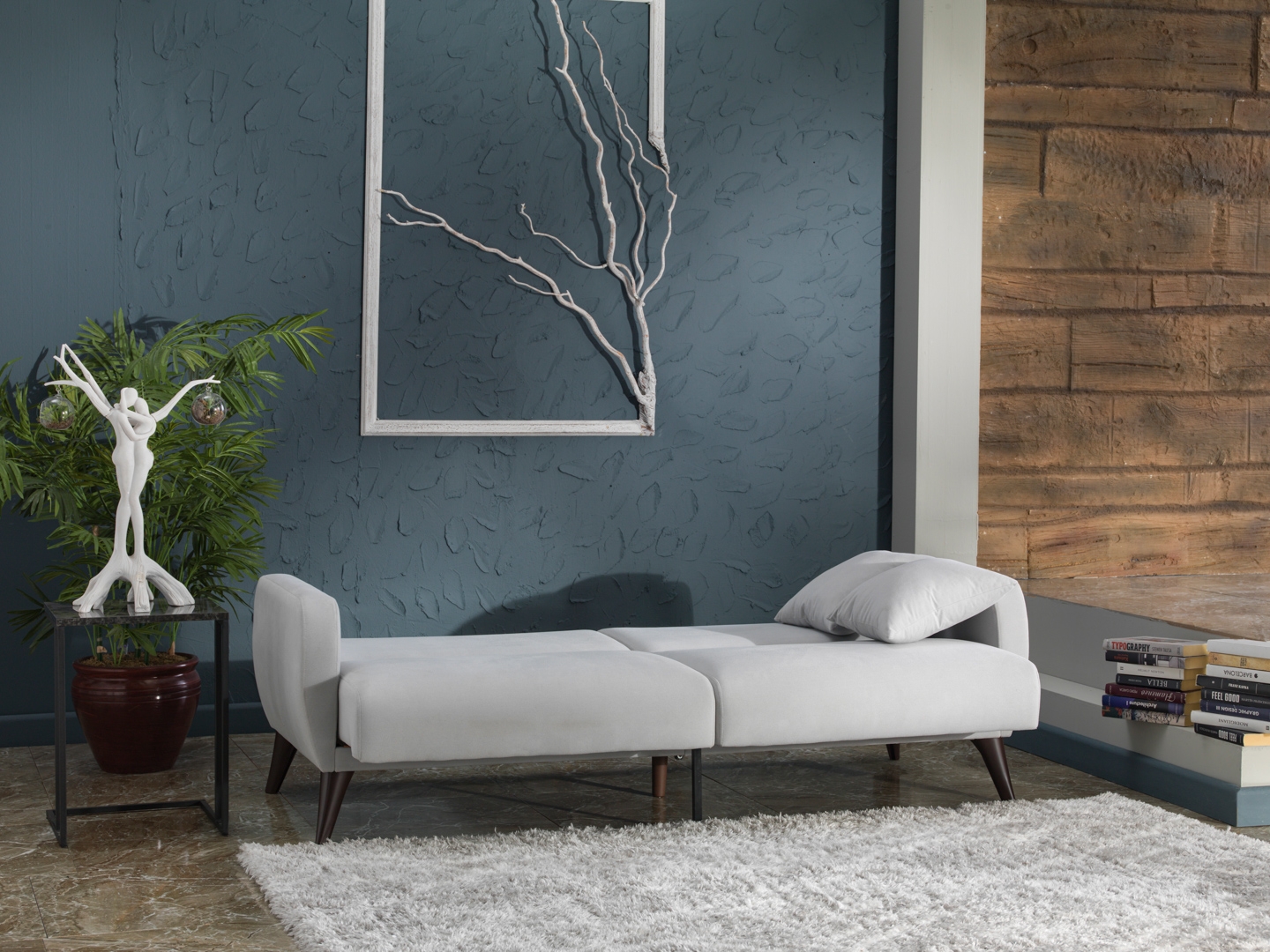Flexy Fabric Storage Sleeper Sofa In a Box