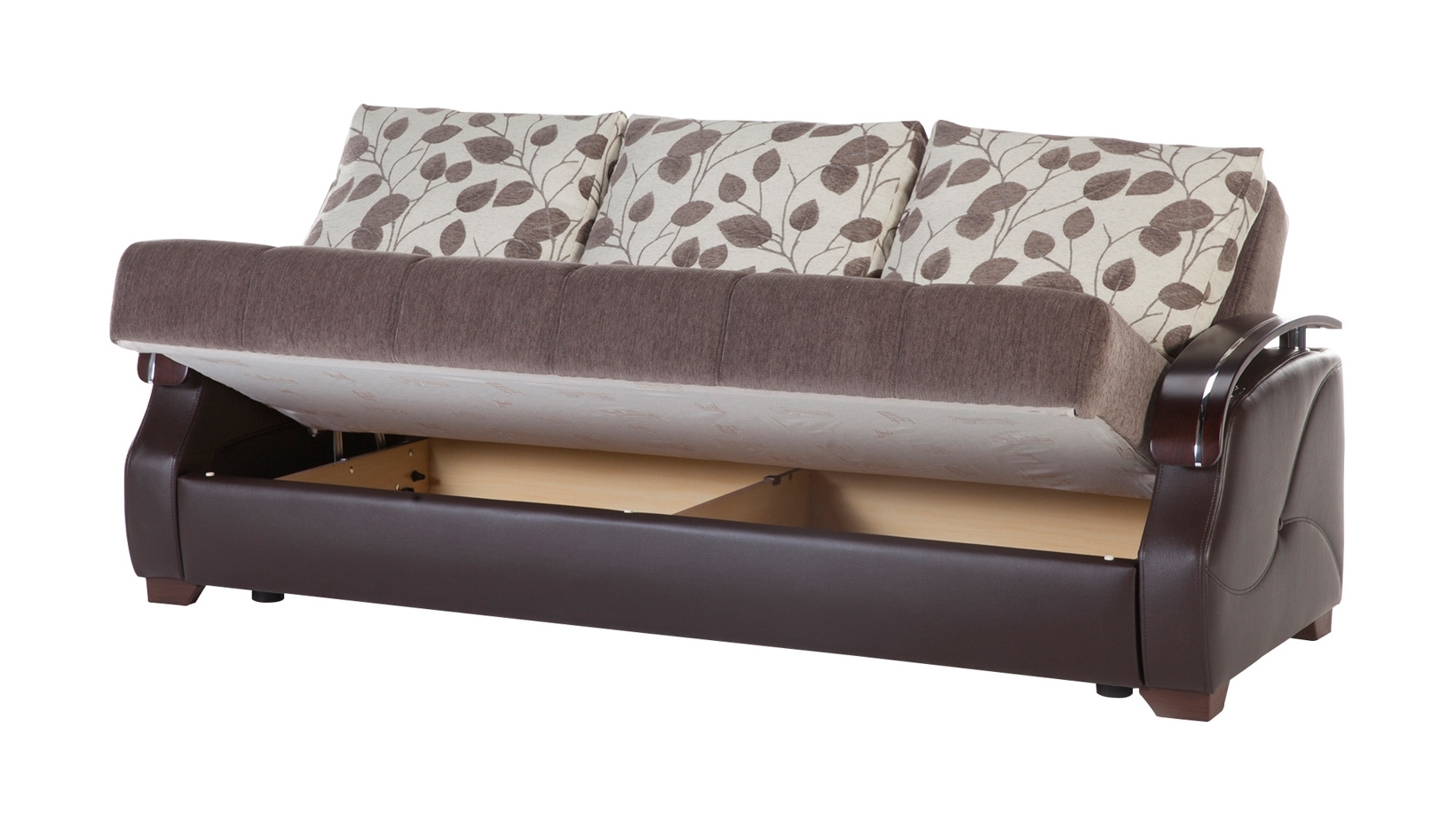 Costa Fabric/PU Storage Sleeper Living Room Set