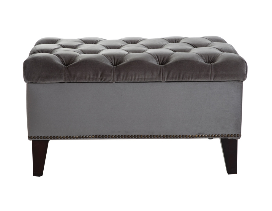 Cecilia Fabric Rectangle Storage Ottoman