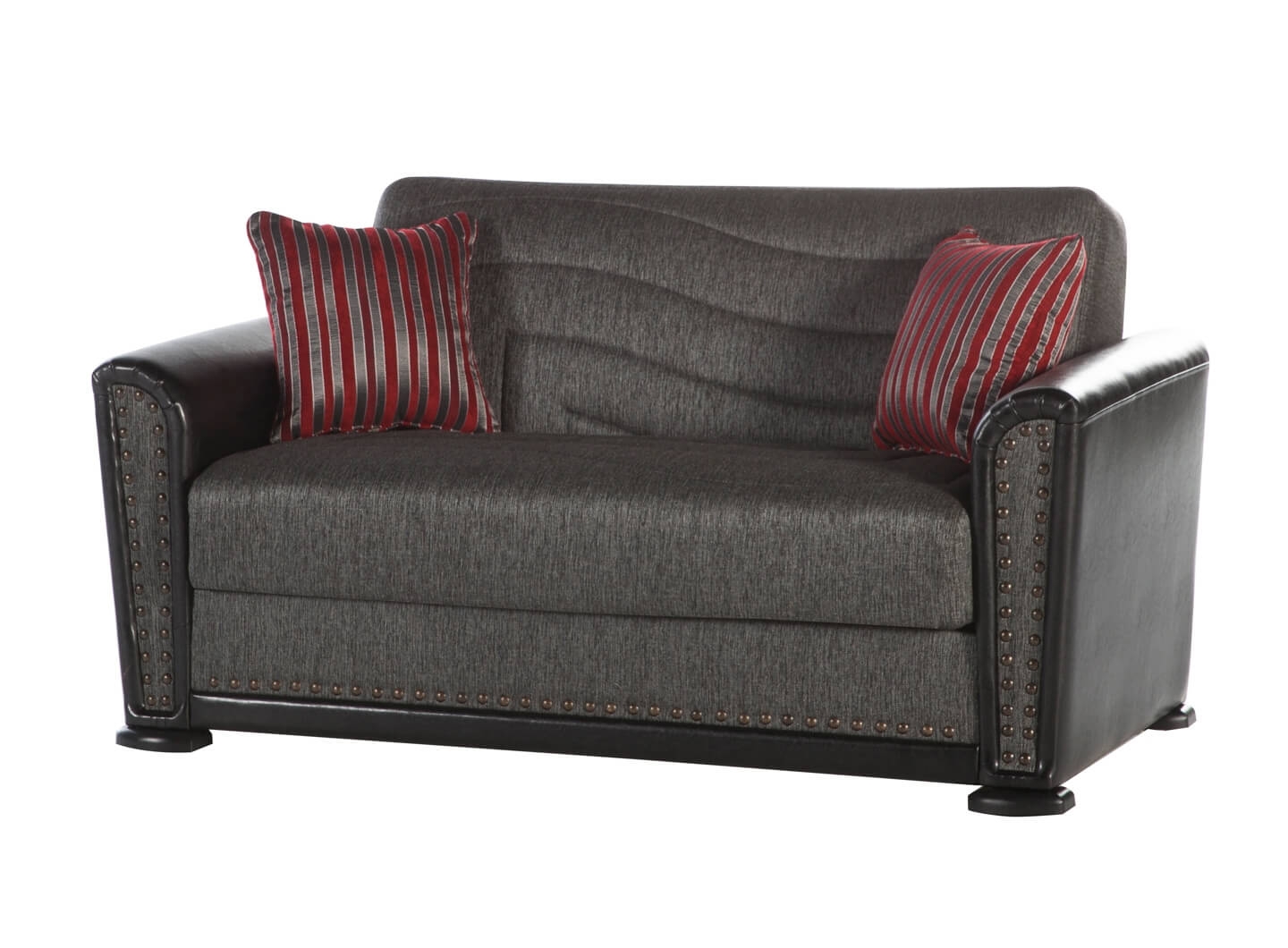 Alfa Fabric/PU Storage Sleeper Living Room Set