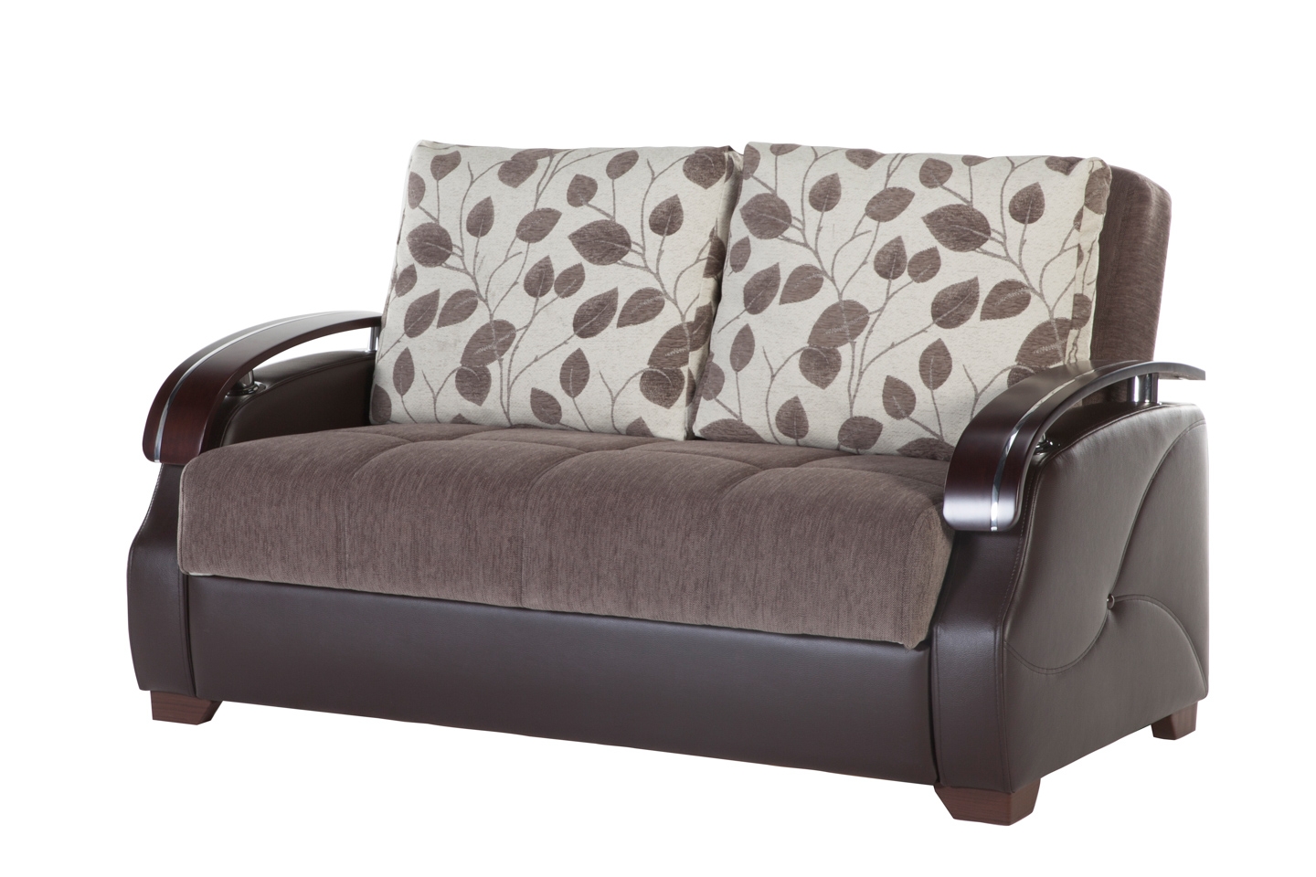 Costa Fabric/PU Storage Sleeper Living Room Set