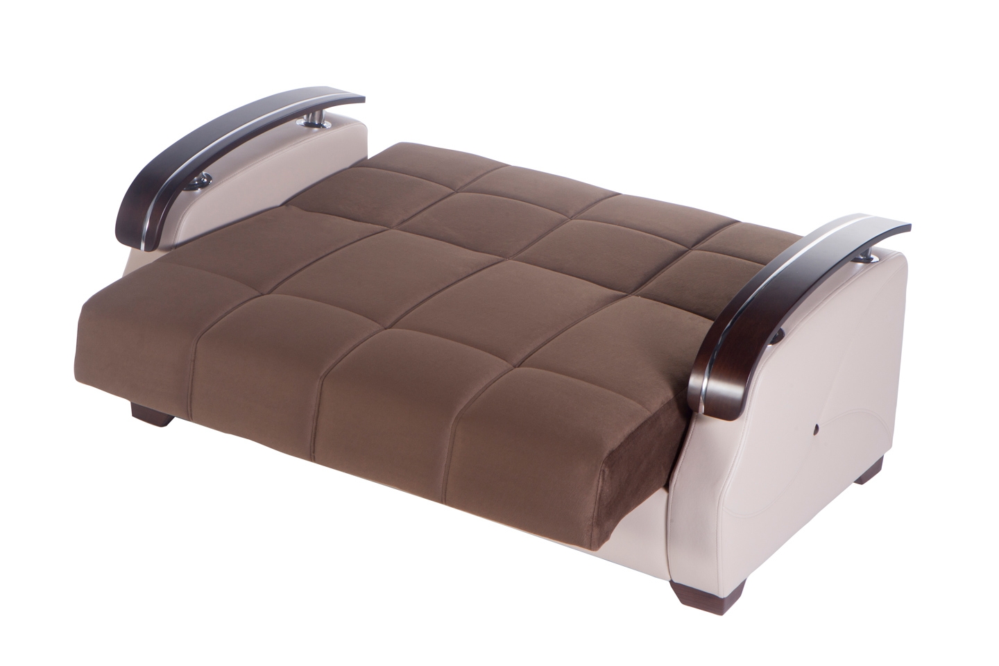 Costa Fabric/PU Storage Sleeper Loveseat